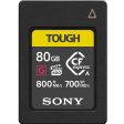 Sony 80GB CFexpress Type A TOUGH Memory Card 800 700MB s Read Write Speed CEA-G80T Online