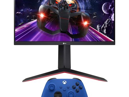 LG 24GN650-B 24   UltraGear 144Hz 1ms Monitor Bundle with Xbox Wireless Controller Hot on Sale