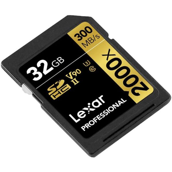 Lexar Pro 2000x UHS-II Memory Card 32GB Card 2-Pack + Editing Suite & 64GB Drive Cheap