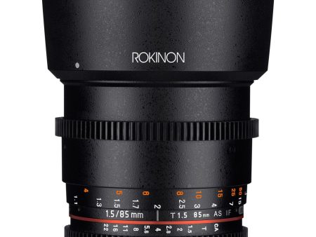 Rokinon DS 85mm T1.5 Full Frame Cine Lens for Canon EF Mount Supply