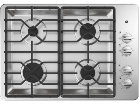 GE 30  Built-In Gas Cooktop - JGP3530SLSS - Open Box Supply