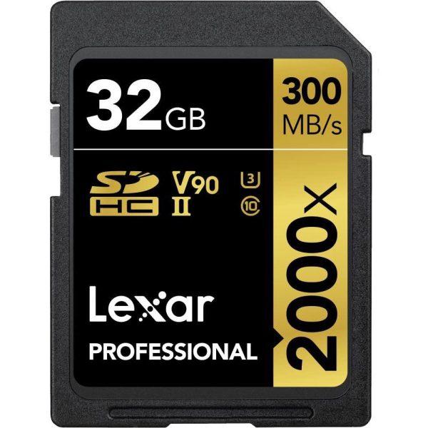 Lexar Pro 2000x SD UHS-II 32GB Memory Card without Reader 3 Pack Cheap