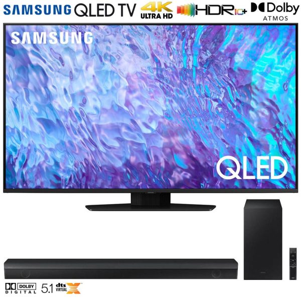 Samsung QN98Q80CA 98  HDR 4K QLED Smart TV w  HW-B650 3.1ch Soundbar (2023 Model) Online Sale