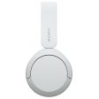 Sony Wireless Headphones with Microphone, White with Wood Headphone Display Stand Discount