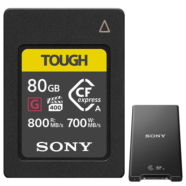 Sony 80GB CFexpress Type A TOUGH Memory Card with Type A SD Memory Card Reader For Cheap