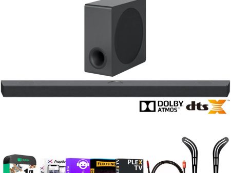 LG S90QY 5.1.3ch High Res Audio Sound Bar w  Dolby Atmos + 1 Year Extended Warranty Fashion