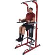 Stamina Full Body Power Tower with Upholstered Bench and Weight Bar Rack - 50-1735 Online