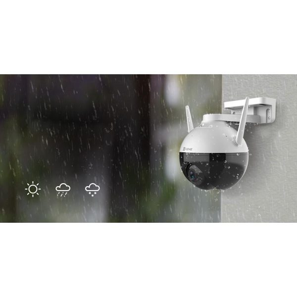 EZVIZ C8C 1080p Outdoor 360-degree Pan Tilt Wi-Fi Security Camera - Open Box Supply