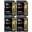 Lexar Pro 2000x SD UHS-II 32GB Memory Card without Reader 4 Pack Online