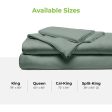 Cariloha Viscose 4-Piece Bed Sheet Set King Ocean Mist with 2 Pack Pillows Discount