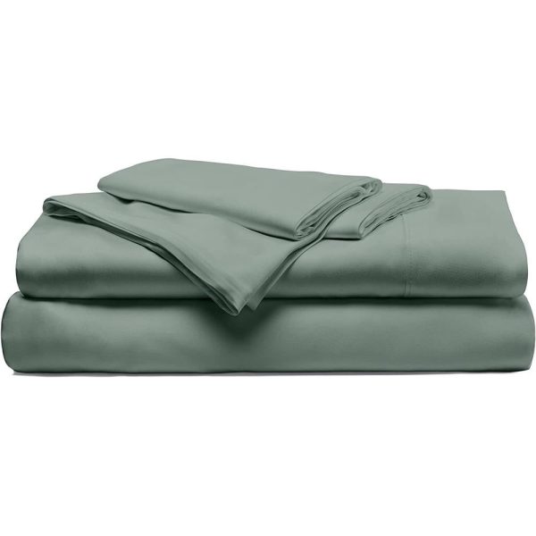 Cariloha Viscose 4-Piece Bed Sheet Set King Ocean Mist with 2 Pack Pillows Discount