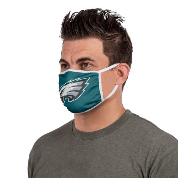 FOCO Household Multi-Purpose Philadelphia Eagles Face Mask Multicolored 1 pk For Discount