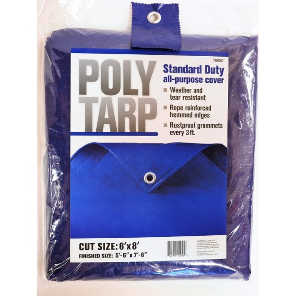 Projex 6 ft. W X 8 ft. L Light Duty Polyethylene Tarp Blue Online Hot Sale