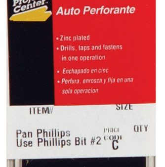 Hillman No. 10 X 1 in. L Phillips Pan Head Sheet Metal Screws 4 pk For Sale