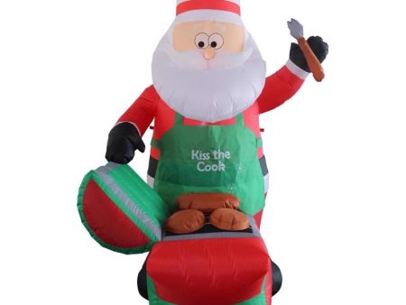 Celebrations Santa Barbequing 6 ft. Inflatable Online now