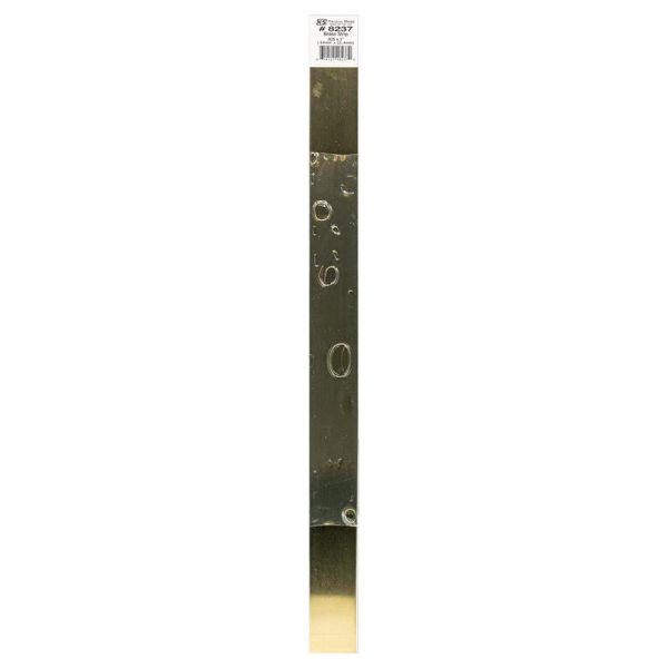 K&S 0.03 in. X 1 in. W X 12 in. L Galvanized Brass Plain Metal Strip For Discount