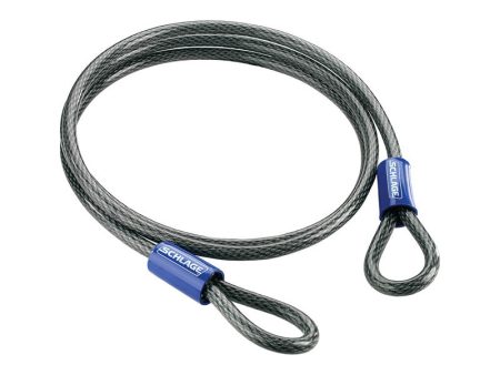 Schlage 84 in. H X 3 8 in. W X 7 ft. L Steel Double Locking Double Loop Cable Supply