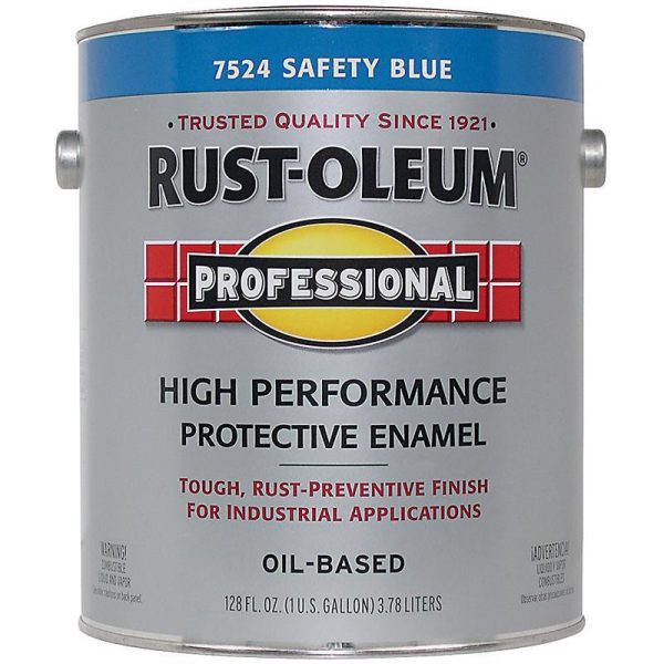 Rust-Oleum Professional Indoor and Outdoor Safety Blue Protective Paint 1 gal Online now