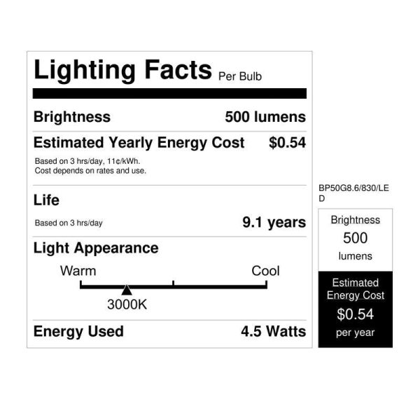 Feit LED T4 GY8.6 LED Bulb Warm White 50 Watt Equivalence 1 pk Sale