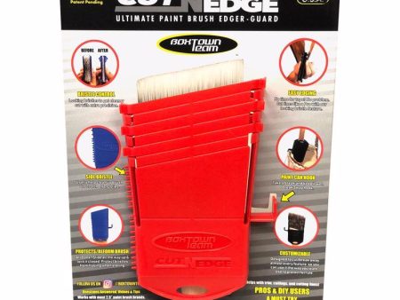 Boxtown Team Cut-N-Edge 2 in. W X 2.5 in. L Red Plastic Paint Edger and Brush Guard Online Hot Sale