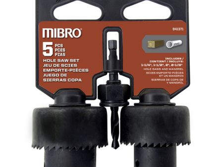 MIBRO Carbon Steel Hole Saw Set 5 pc Cheap