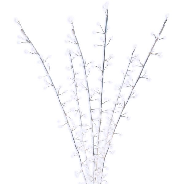 Celebrations LED Pure White Lighted Branches 38 in. Yard Decor For Sale