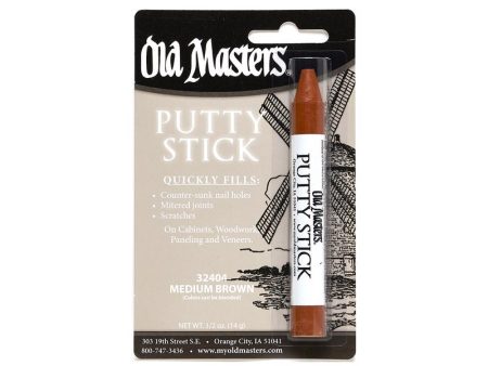 Old Masters Medium Brown Putty Stick 0.5 oz Sale