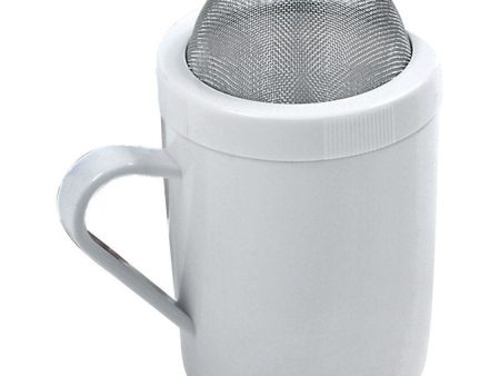 Norpro White Stainless Steel Flour and Sugar Shaker 8 oz Sale