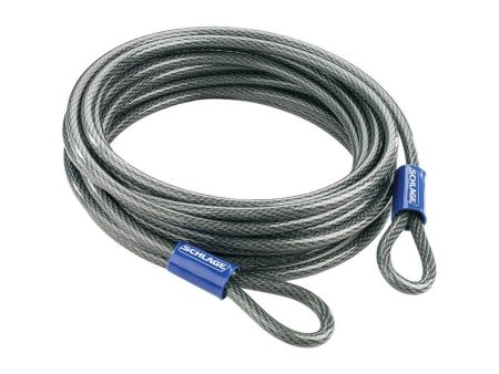 Schlage 360 in. H X 3 8 in. W X 30 ft. L Steel Double Locking Double Loop Cable Online