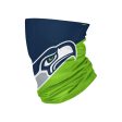 FOCO Seattle Seahawks Gaiter Scarf Face Mask 1 pk For Sale