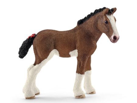 Schleich Farm World Clydesdale Foal Toy Brown White Sale