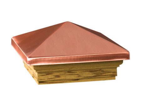 Deckorators 3 in. H X 4 in. W Copper Wood Post Cap Supply