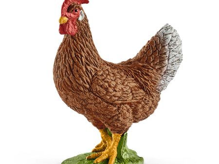 Schleich Farm World Hen Toy Brown Online