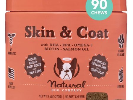 Natural Dog Company Dog Skin and Coat Supplement 9.5 oz Online Hot Sale