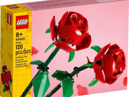 LEGO LEL Flowers Roses ABS Plastic Multicolor 2 pc Sale