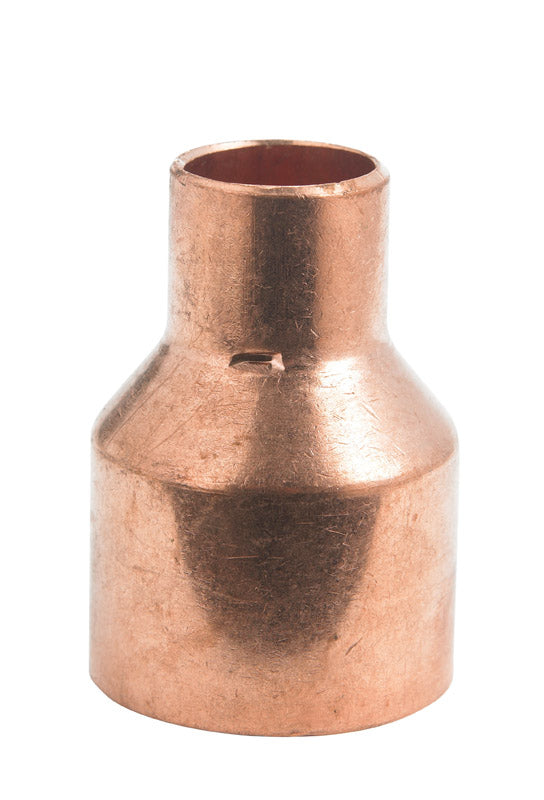 NIBCO 1-1 2 in. Sweat X 3 4 in. D Sweat Copper Coupling with Stop 1 pk Hot on Sale