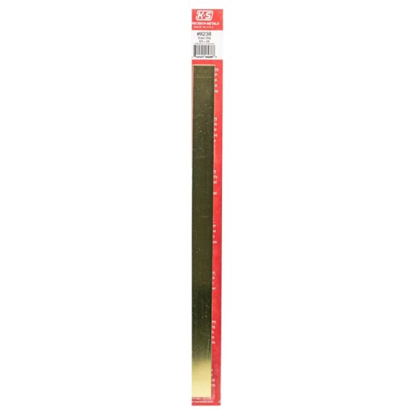 K&S 0.03 in. X 0.75 in. W X 12 in. L Galvanized Brass Plain Metal Strip Supply