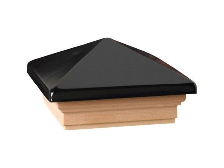 Deckorators 3 in. H X 4 in. W Black Wood Post Cap on Sale