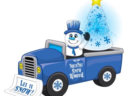 Occasions Snowman In Snow Truck 7.75 ft. Inflatable on Sale