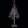 Celebrations Platinum LED Multi Shimmering Tree 4.5 ft. Pathway Decor For Sale