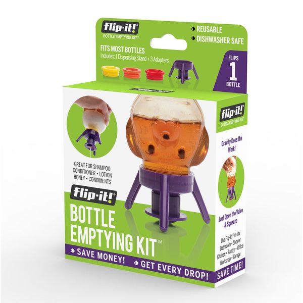 Flip-it! Purple Polypropylene Bottle Emptying Kit For Sale