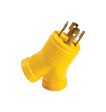 Camco 30 amps RV Generator Outlet Adapter 30-15A 1 pk Supply