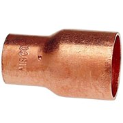 NIBCO 1-1 2 in. Sweat X 3 4 in. D Sweat Copper Coupling with Stop 1 pk Hot on Sale