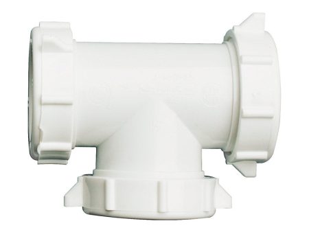 Plumb Pak 1-1 2 in. D Plastic 3-Way Coupling Tee on Sale