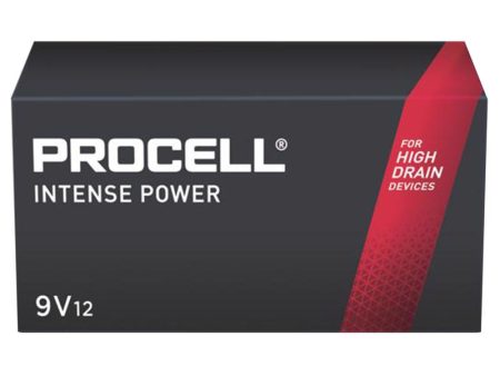 Procell Intense Alkaline 9-Volt 9 V 0.628 mAh Primary Battery PX1604 12 pk Online Sale