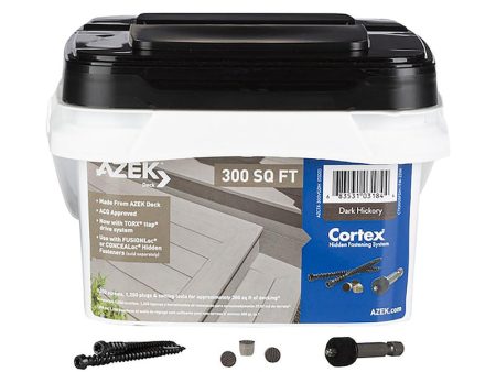 Cortex Azek 2-1 2 in. L Dark Hickory Torx TTAP Hidden Deck Fastener Supply