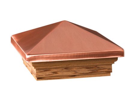 Deckorators 3 in. H X 6 in. W X 6 ft. L Copper Wood Post Cap For Sale