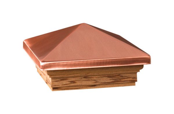 Deckorators 3 in. H X 6 in. W X 6 ft. L Copper Wood Post Cap For Sale