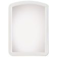 Erias 22 in. H X 16 in. W White Plastic Wall Mirror Online Sale