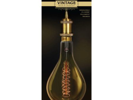 Feit 60 W PS52 Decorative Incandescent Bulb E26 (Medium) Amber 1 pk Online Sale